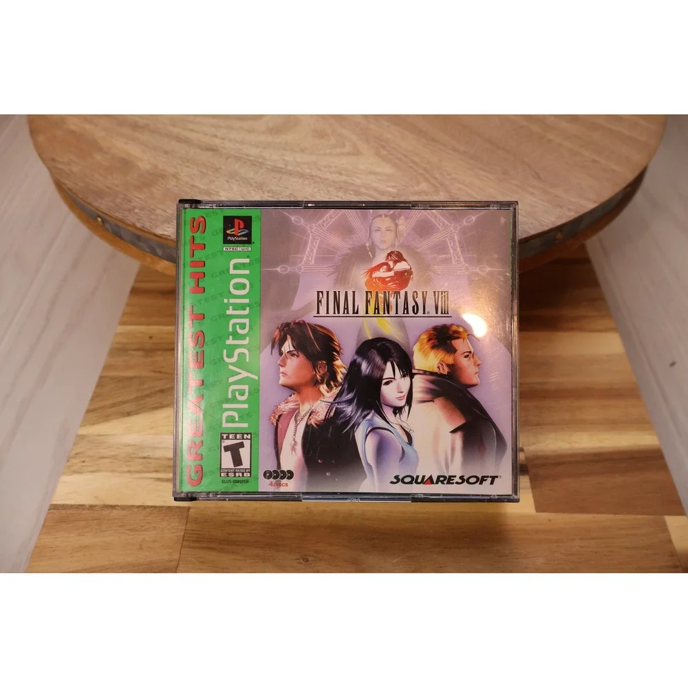 Final Fantasy VIII Sony PlayStation 1 Greatest Hits 4-Disc Set Squaresoft RPG